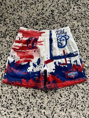 B101 Graffiti Print Baseball Lifestyle 101 Mesh Shorts Athletic Gym Youth Large